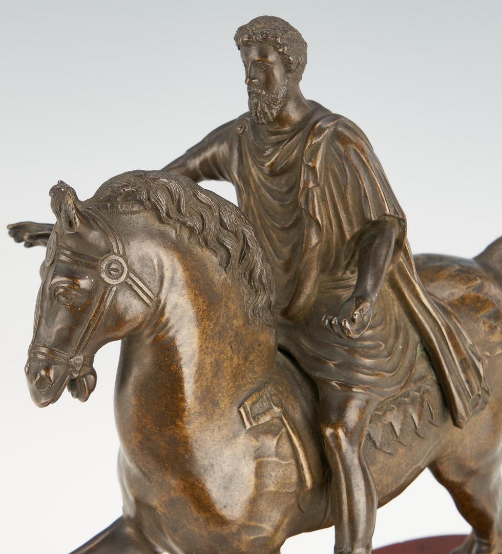 Lot 135: Grand Tour Bronze Statue of Marcus Aurelius