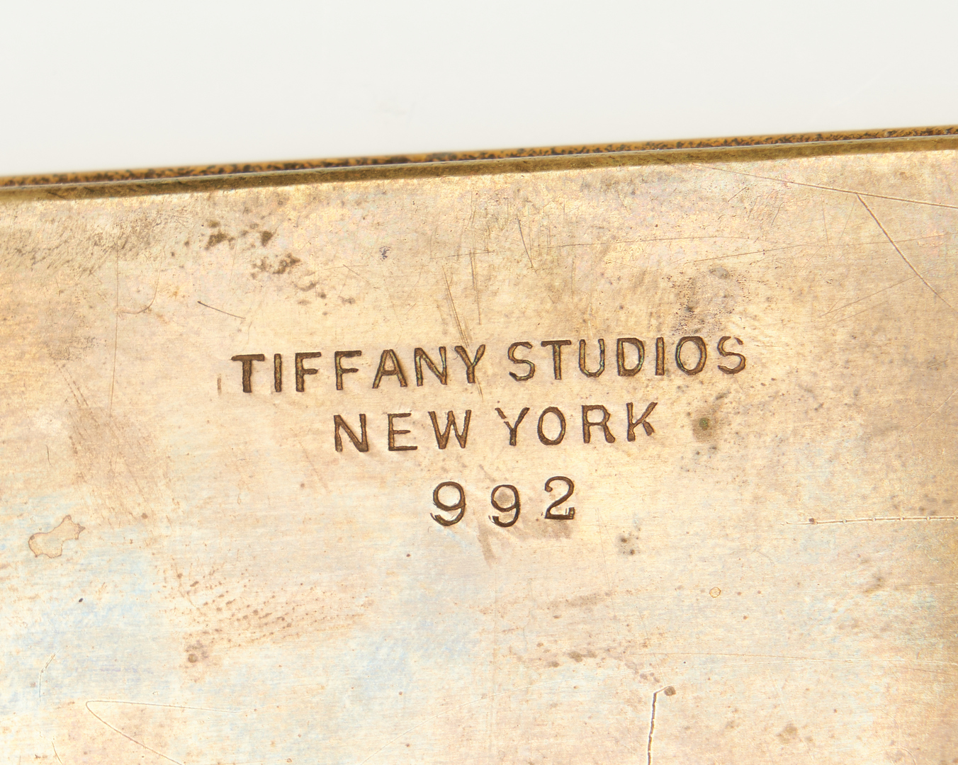 Lot 140: 6-Piece Tiffany Bronze Desk Set, Bookmark Pattern