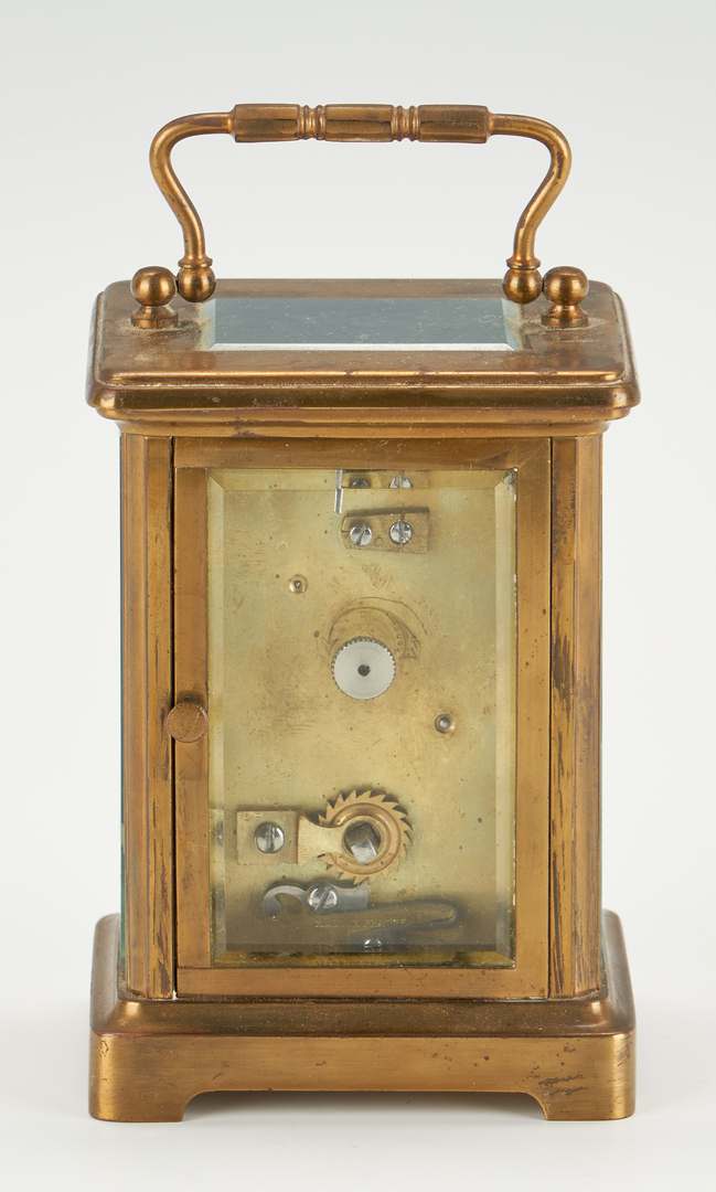 Lot 145: Eight 19th C. Items, incl. Fan, Opera Glasses, & Carriage Clock