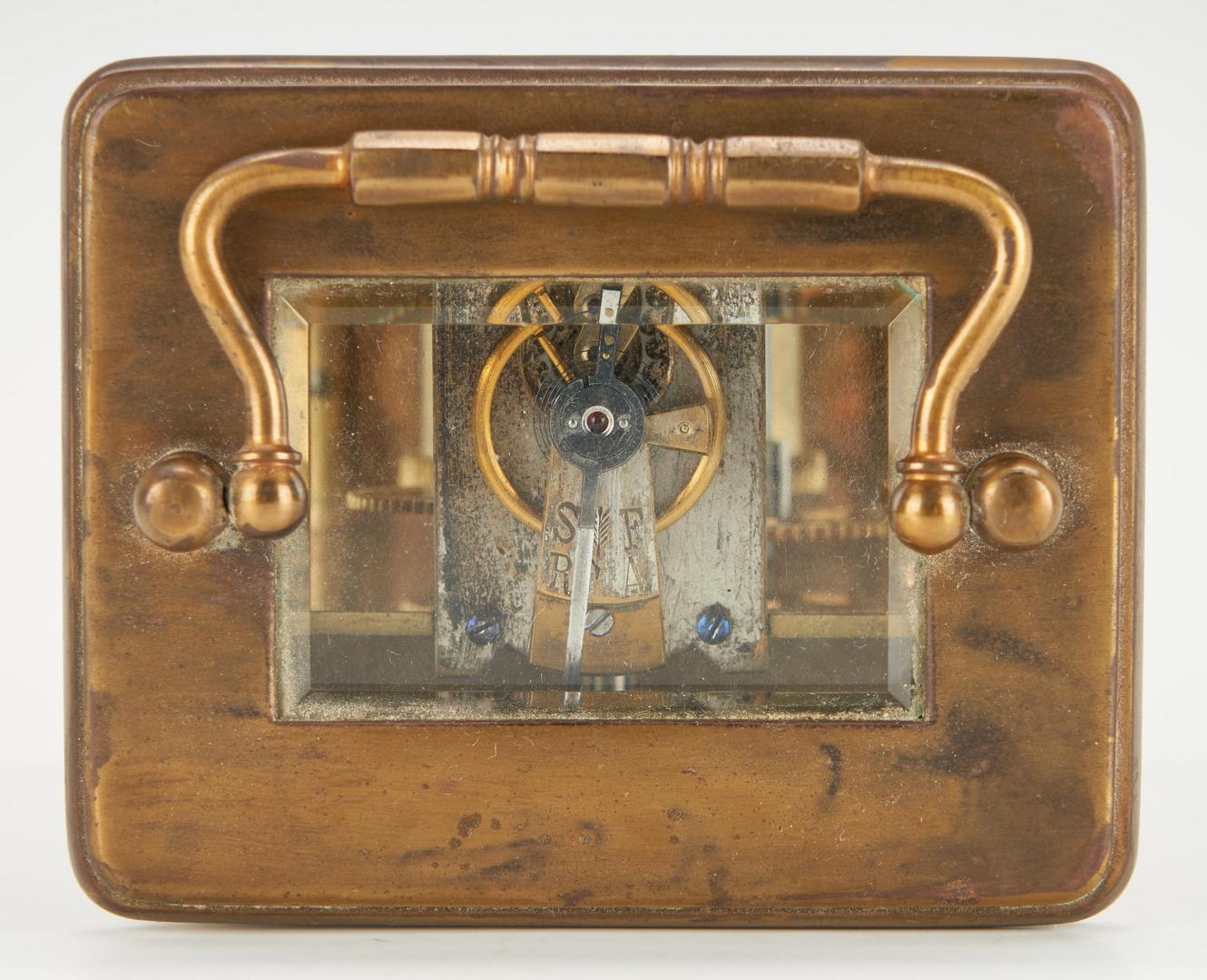 Lot 145: Eight 19th C. Items, incl. Fan, Opera Glasses, & Carriage Clock