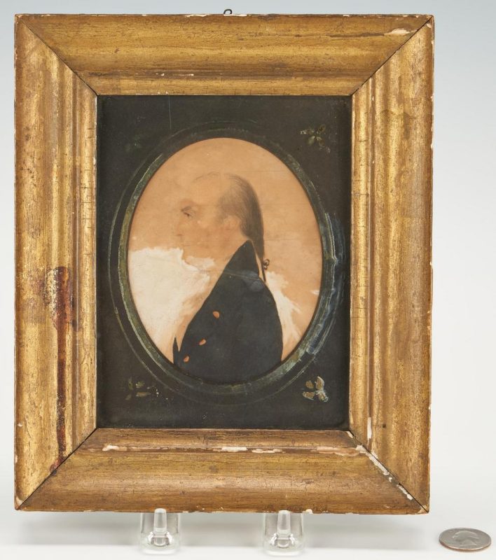 Lot 149: Miniature Portrait of David A. Deaderick of VA/TN