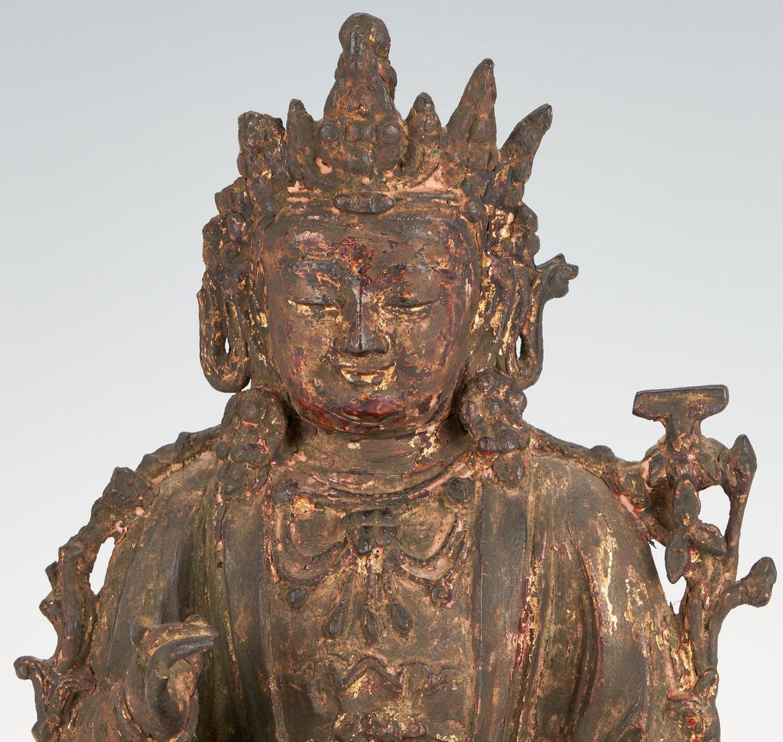 Lot 14: Asian Gilt Bronze Gautama Buddha, Ming
