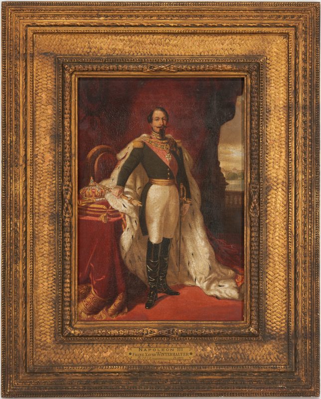 Lot 168: O/C Portrait of Napoleon III After Winterhalter