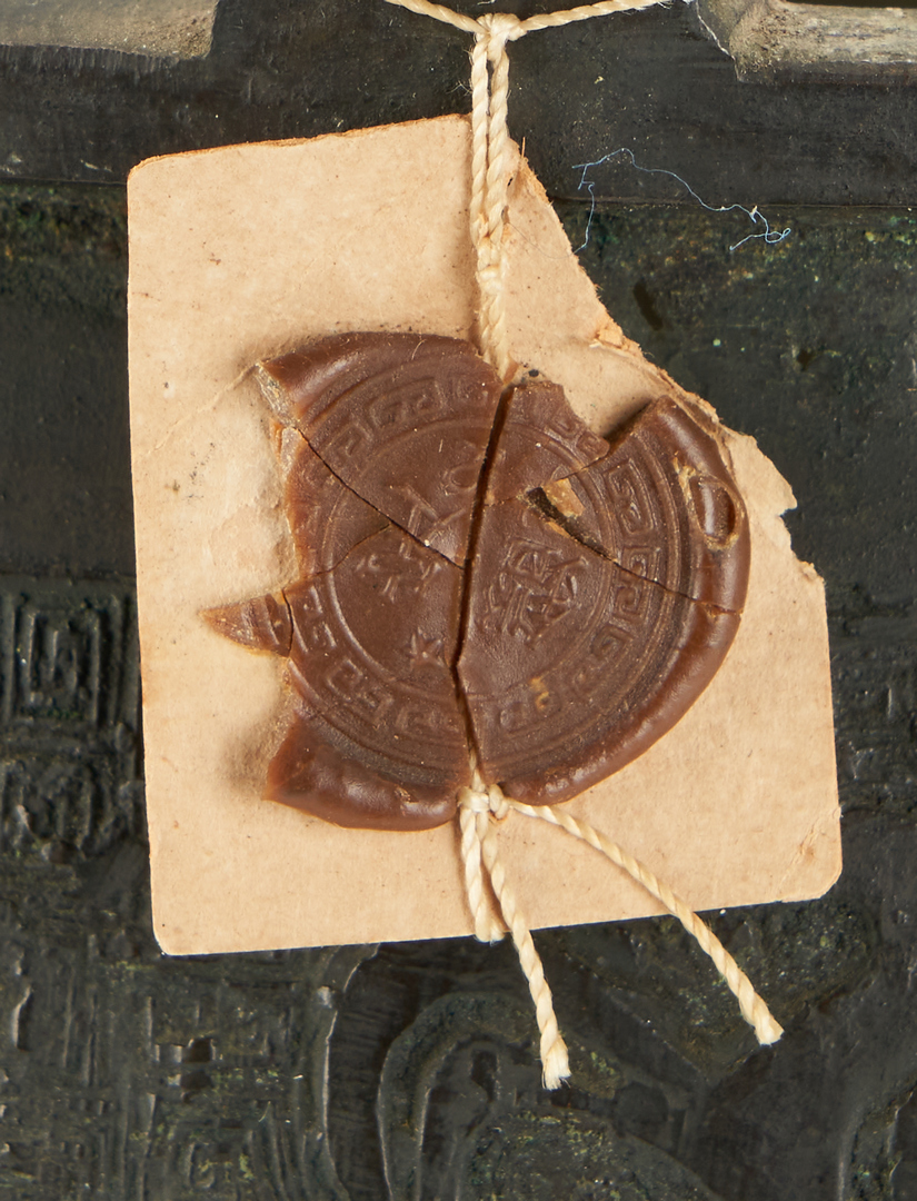 Lot 16: 19th Century Chinese Archaistic Bronze Tripod Censer