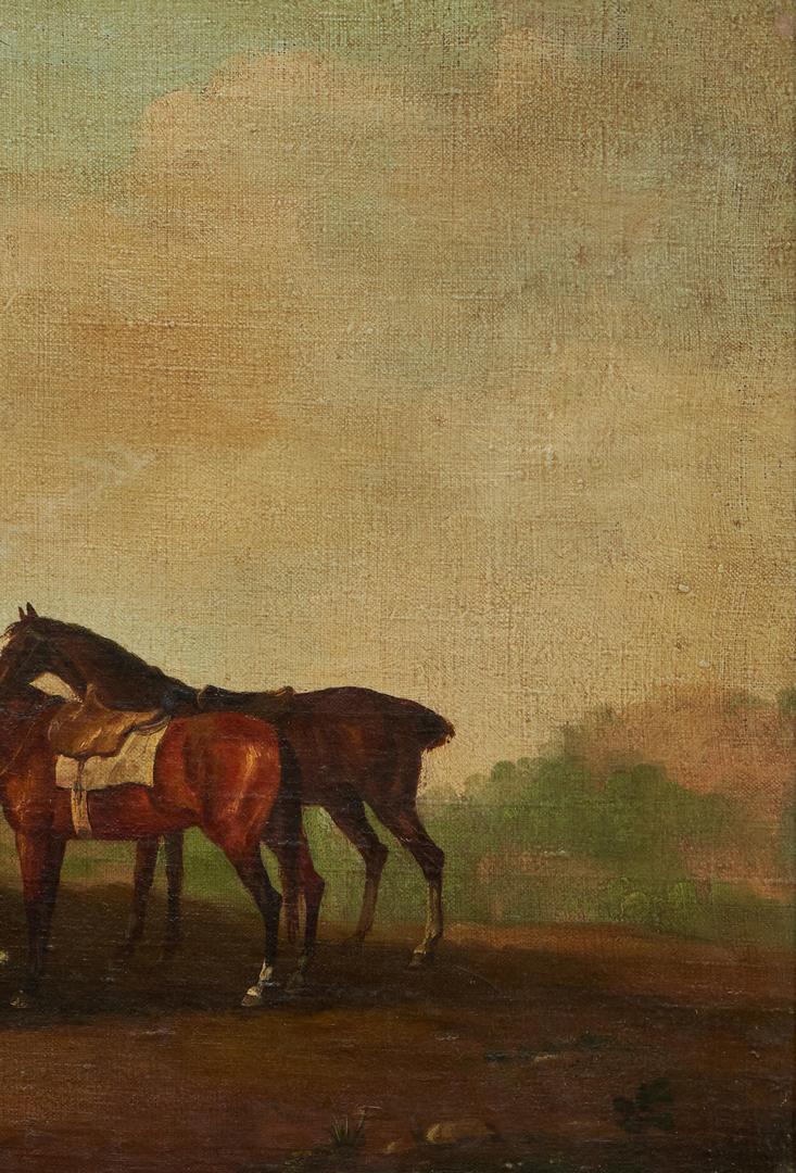 Lot 170: Pair English Equestrian Hunt Paintings, School of John Nost Sartorius