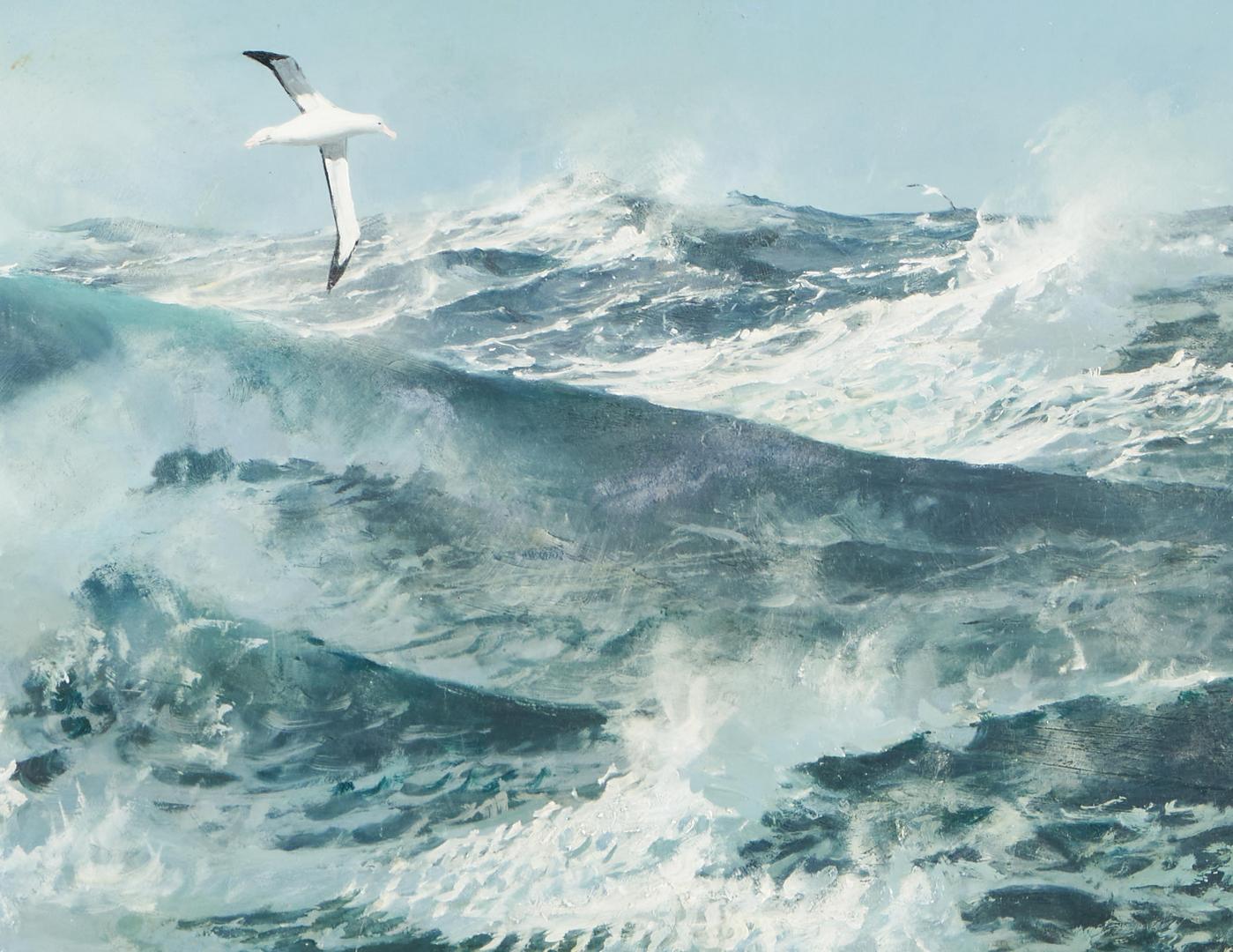 Lot 182: Keith Shackleton O/C Marine Painting, Force Nine