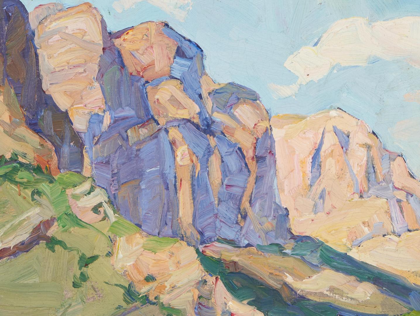 Lot 186: Nellie Knopf O/B Mountain Landscape