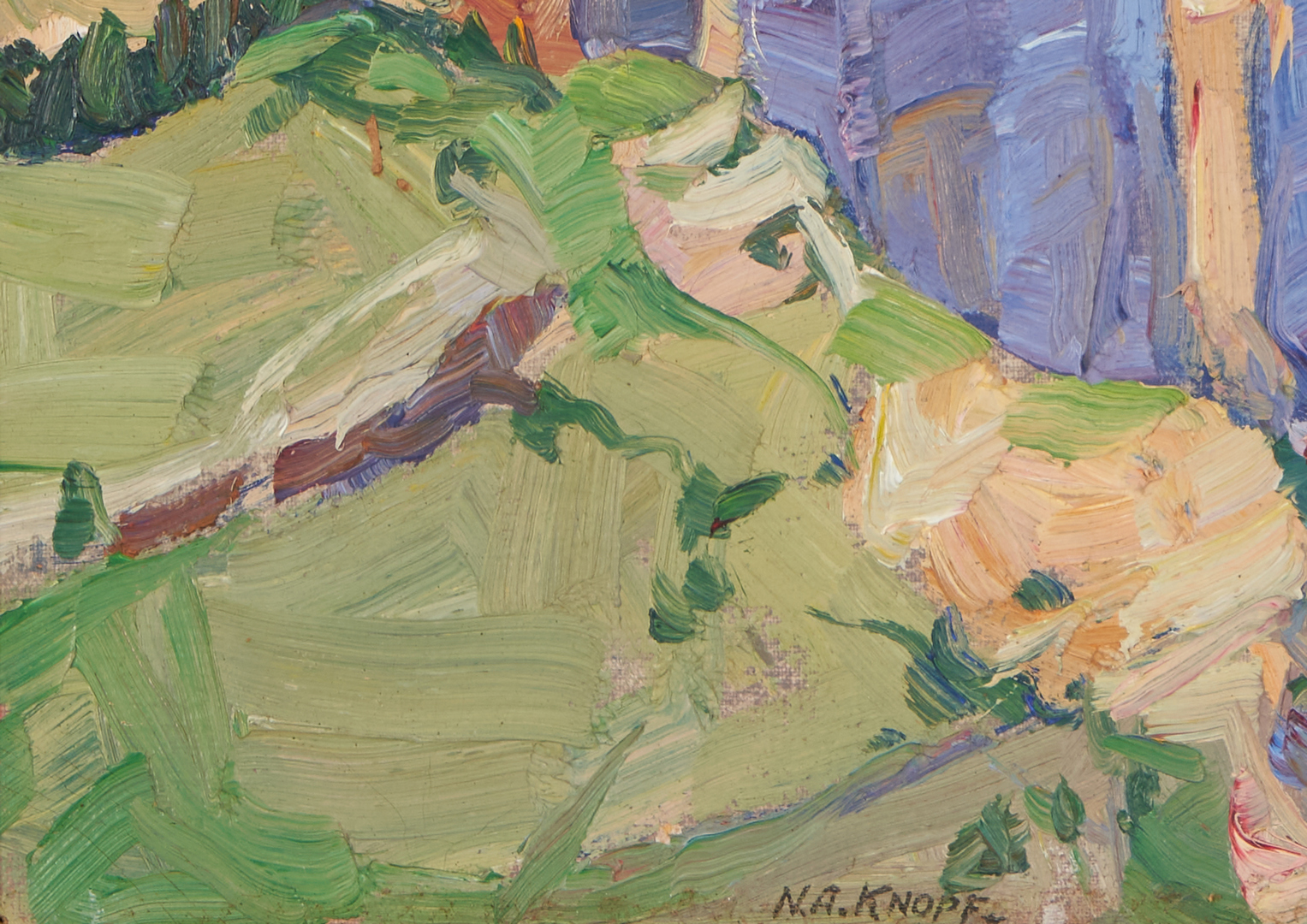 Lot 186: Nellie Knopf O/B Mountain Landscape