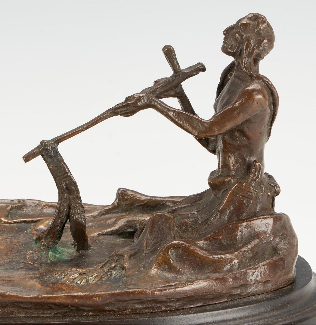Lot 187: C.M. Russell Bronze, Spirit of the Buffalo, 1929, CA Art Bronze Foundry