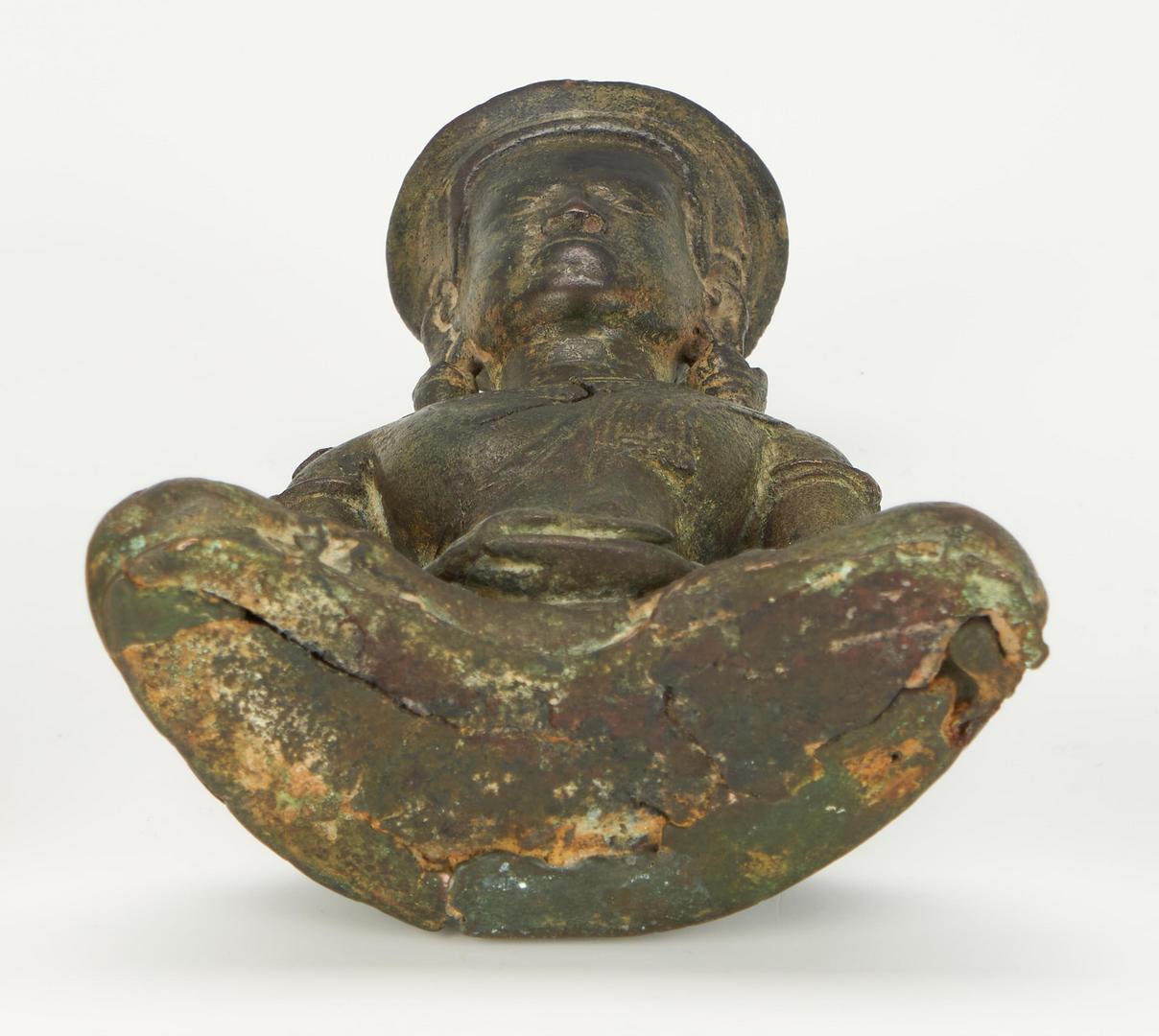 Lot 23: 8 Asian Items, incl. Jade Censer, Bronze Buddha