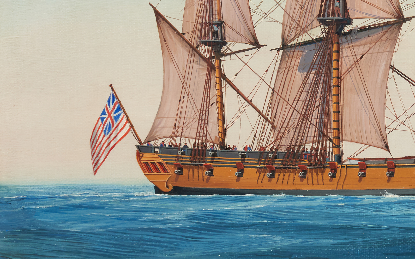 Lot 243: Nowland Van Powell Ship Painting
