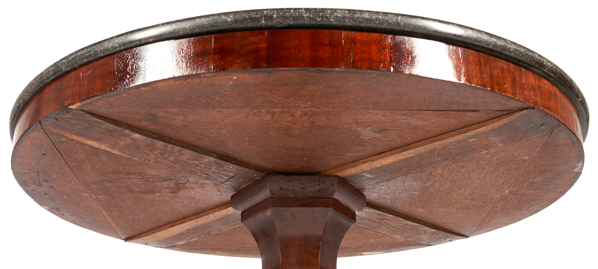 Lot 277: 19th C. Center Table with Black Marble Top