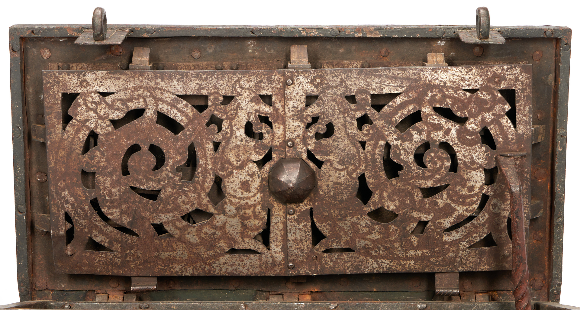 Lot 286: 17th Century German Painted War Chest