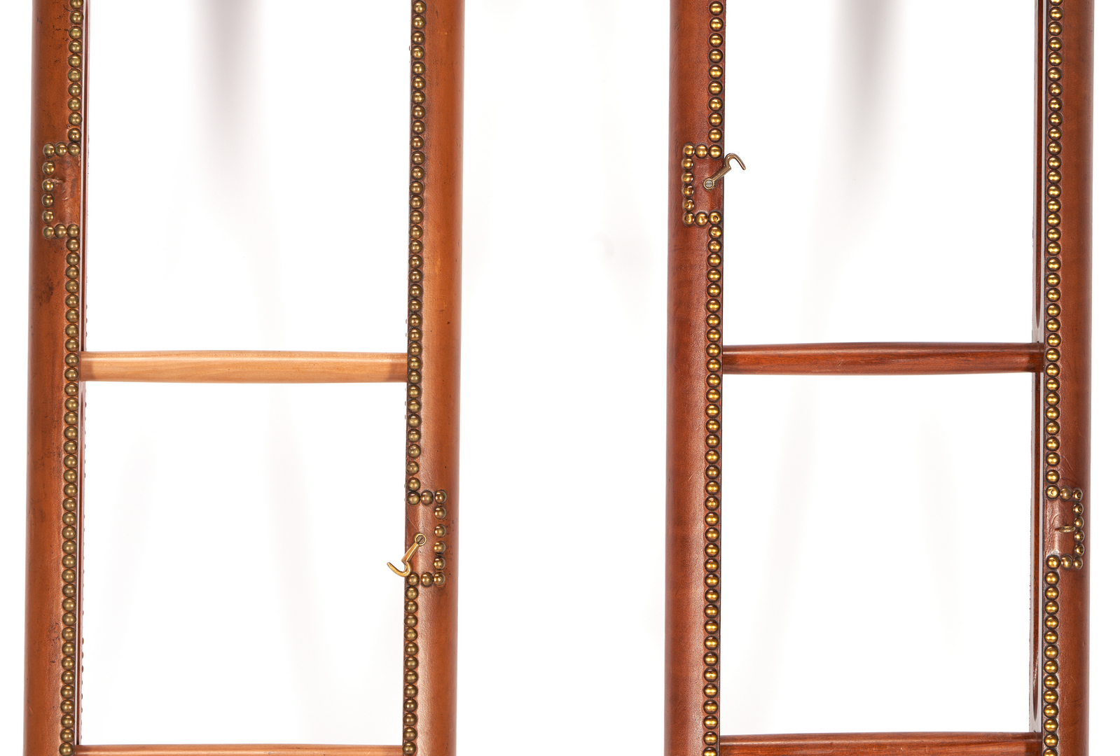 Lot 287: Two English Cased Folding Library Ladders