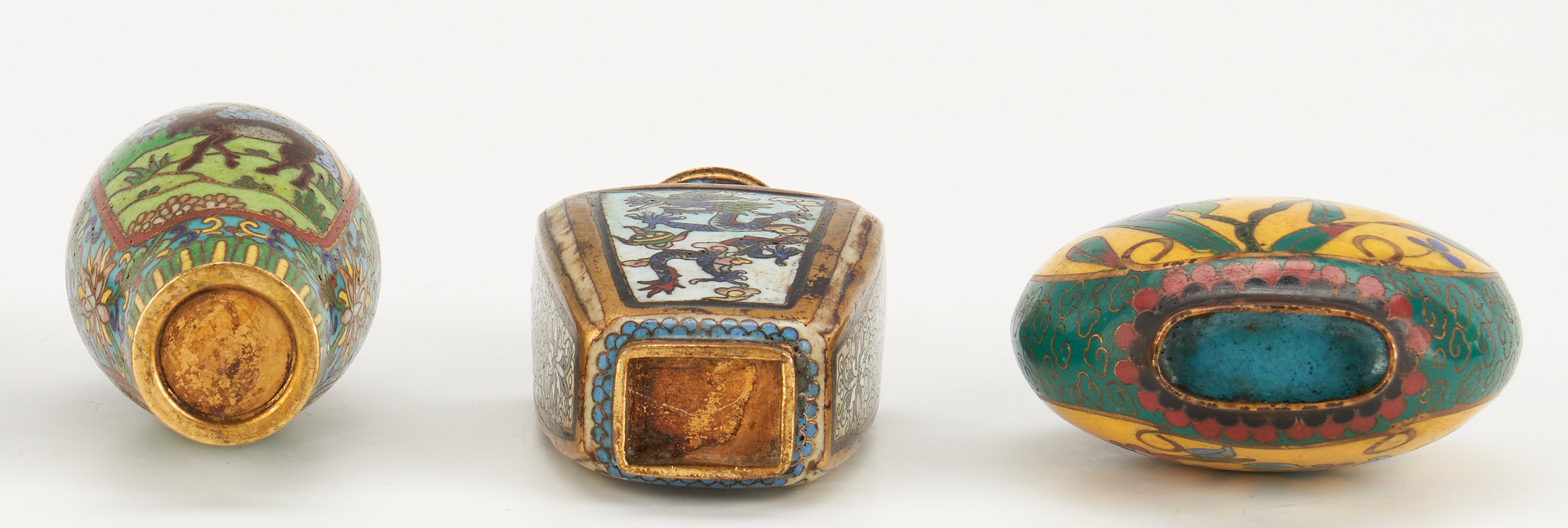 Lot 290: 10 Chinese Cloisonne Snuff Bottles, incl. Double Snuff Bottle