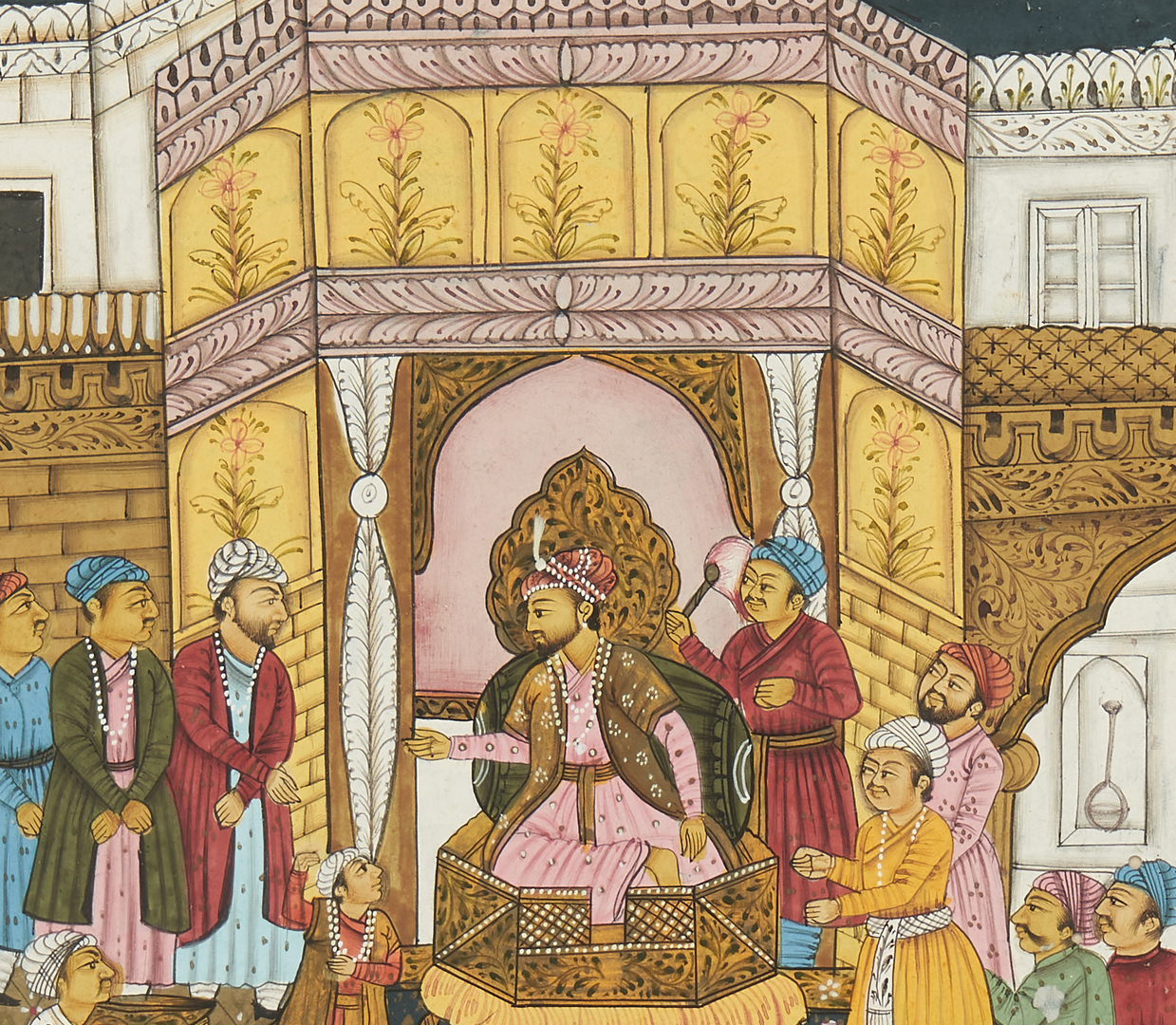 Lot 303: Four Mughal Illuminated Manuscript Paintings