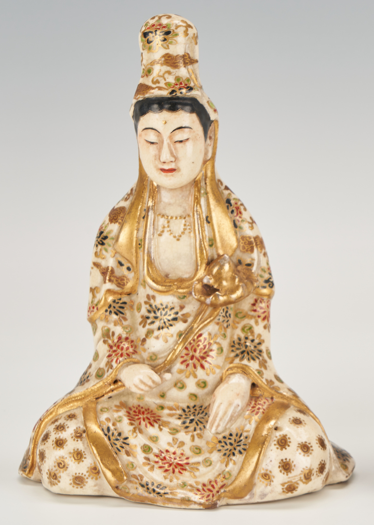 Lot 325: 2 Asian Porcelain Figures, Guanyin & Kannon