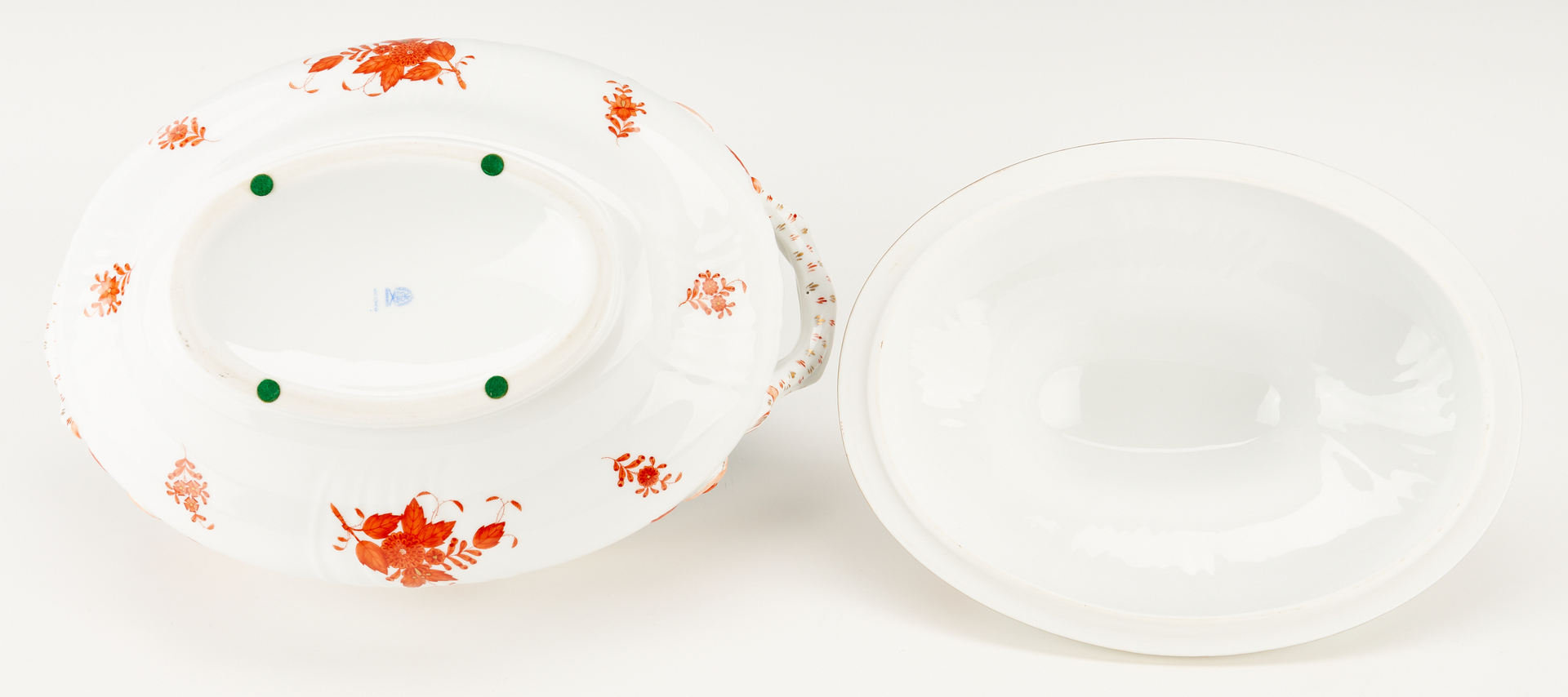 Lot 369: 20 Pcs. Herend Chinese Bouquet Porcelain Asst. Table Items