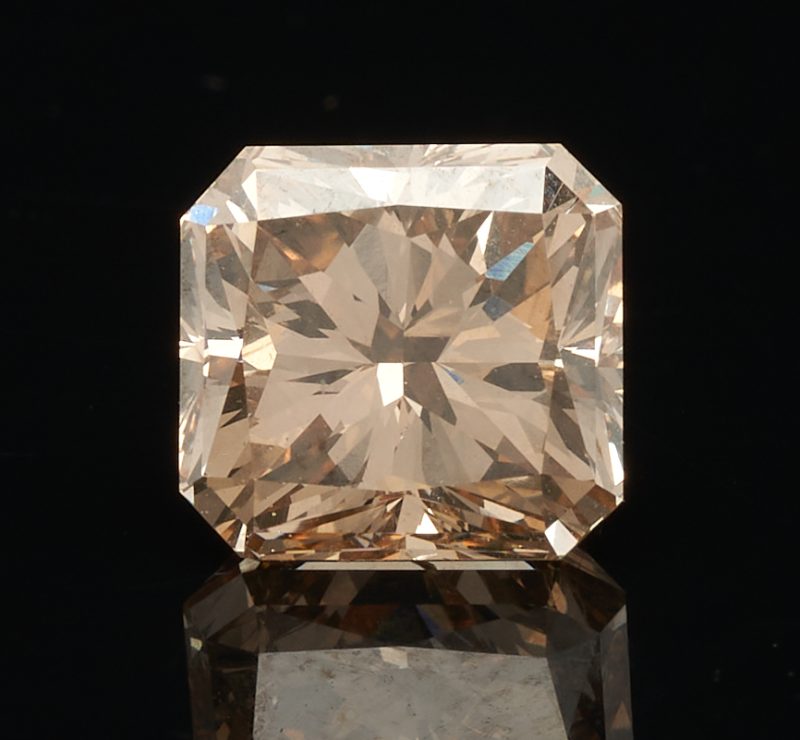 Lot 377: Cushion Cut Natural Fancy Brown Diamond, VS1