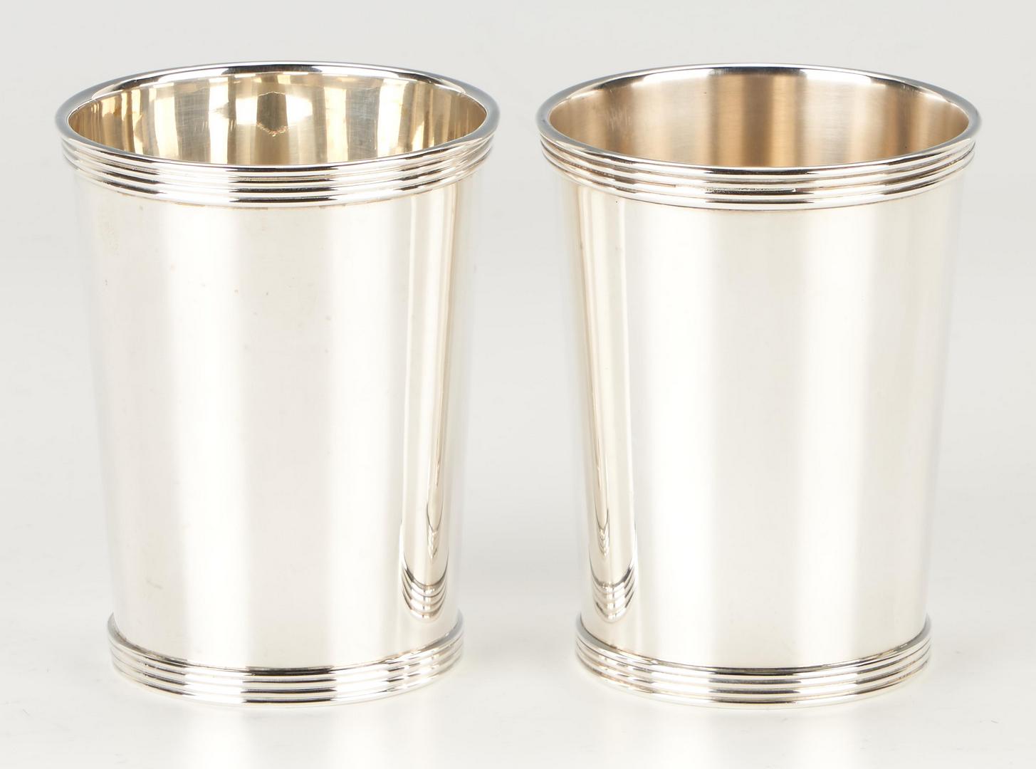 Lot 430: 12 Sterling Silver Julep Cups, incl. Rogers & International
