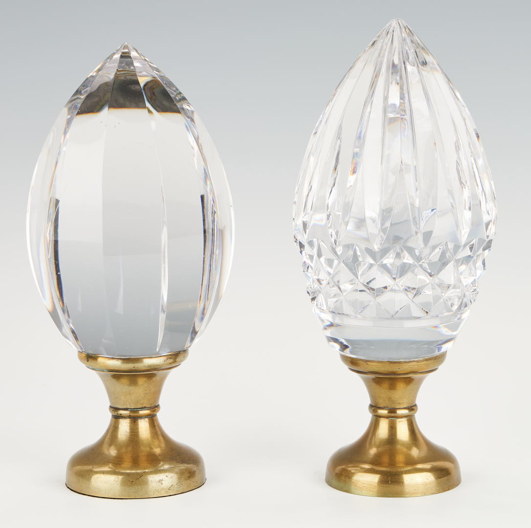 Lot 445: Four (4) French Glass Newel Finials