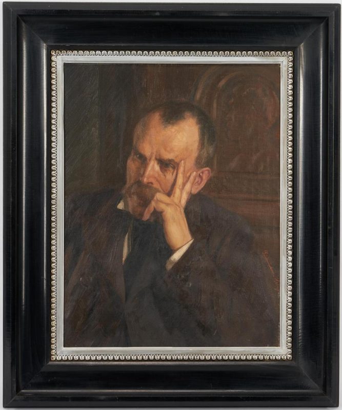 Lot 465: Johan Gudmundsen-Holmgreen Portrait of Friedrich Nietzsche