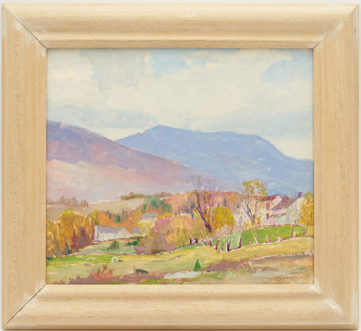 Lot 499: 3 Karl Brandner O/B Paintings, Impressionistic Landscapes