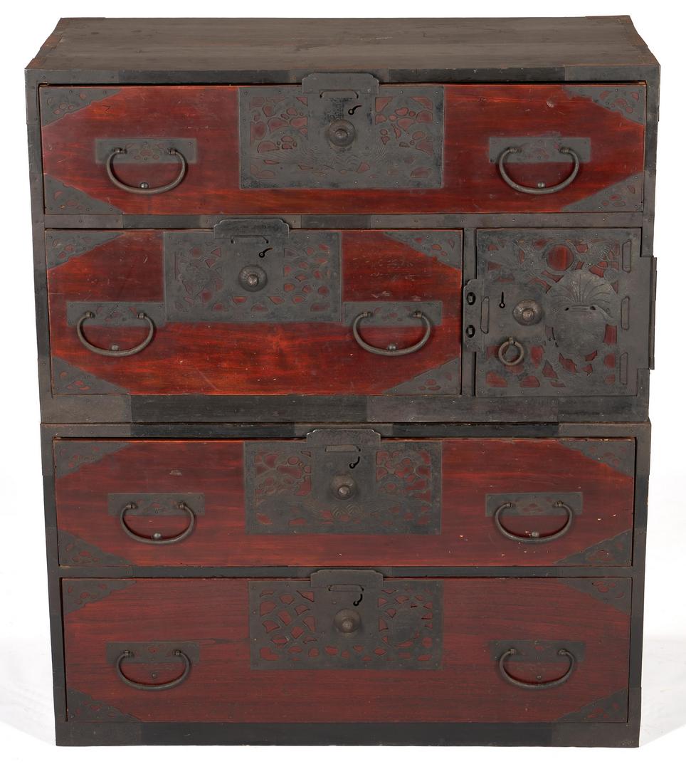 Lot 51: 2 Chinese Stackable Low Chests or Trunks, Qing