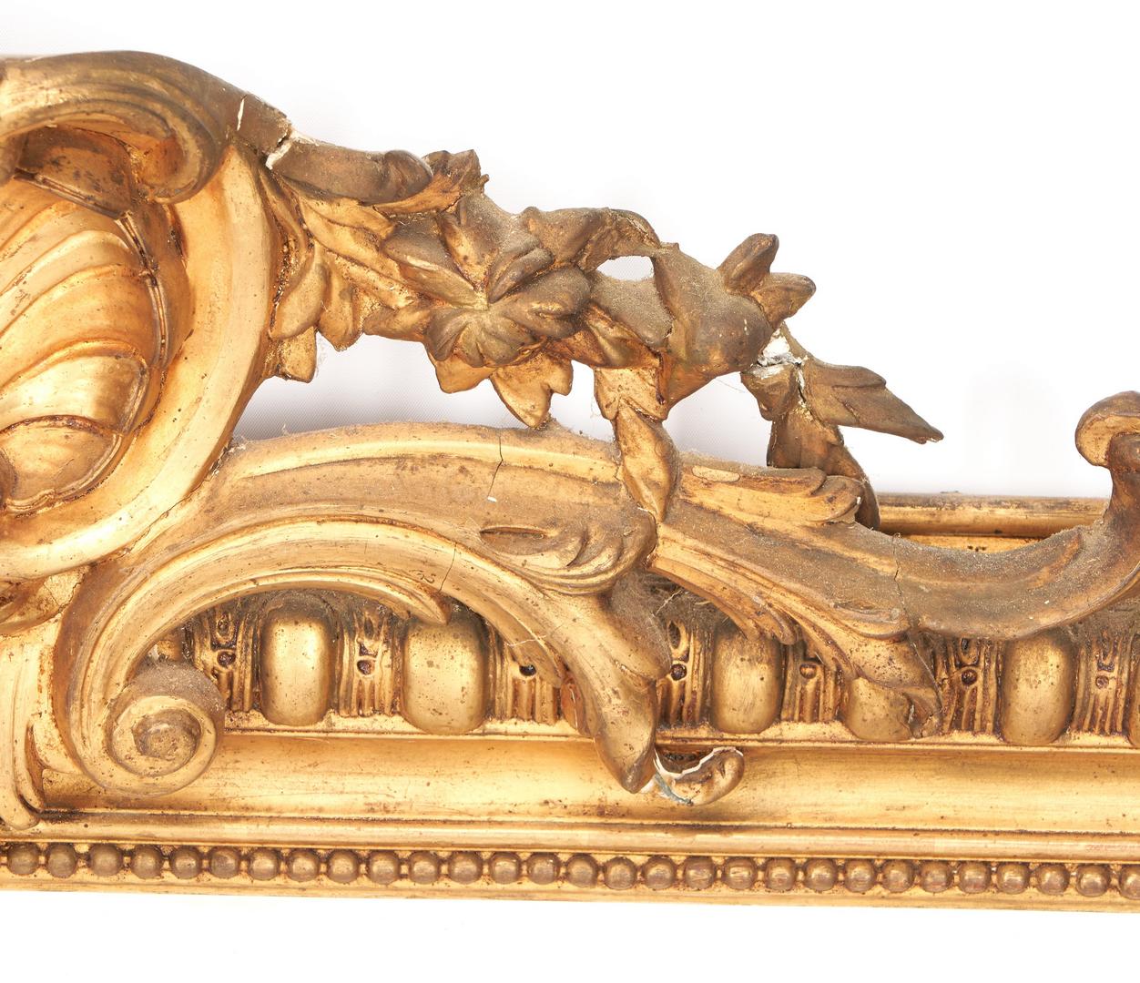 Lot 524: French Louis Philippe Gilt Mirror, 19th Century