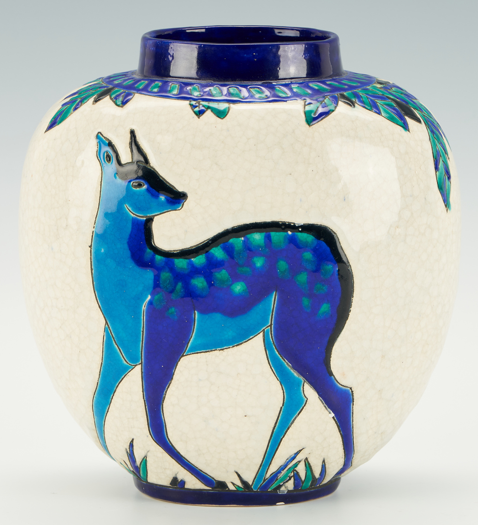 Lot 538: Boch Freres Keramis Art Deco Vase