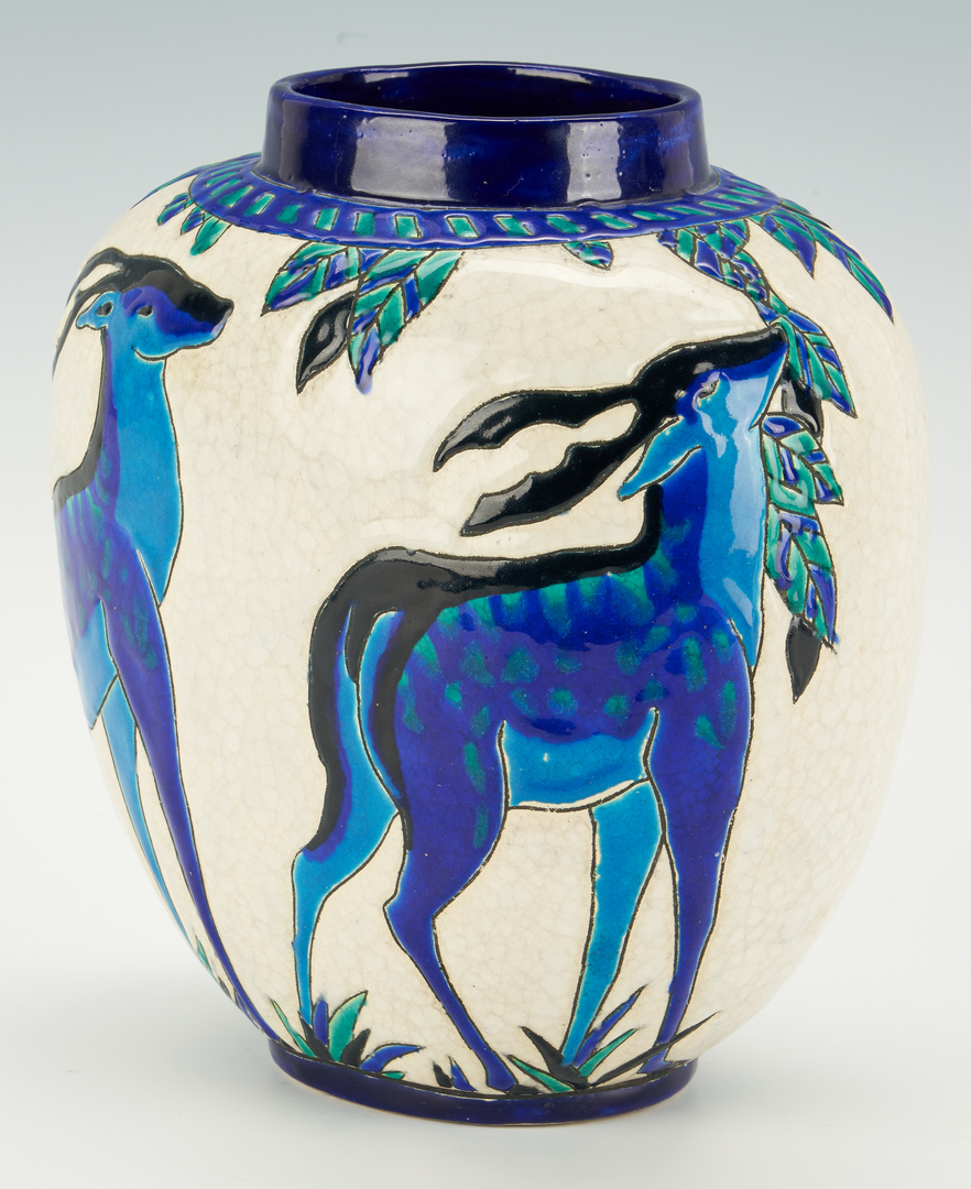 Lot 538: Boch Freres Keramis Art Deco Vase