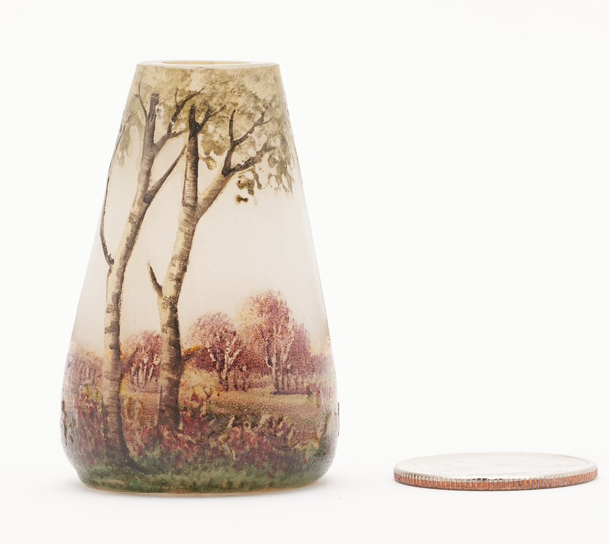 Lot 545: Miniature Daum Nancy Art Glass Vase