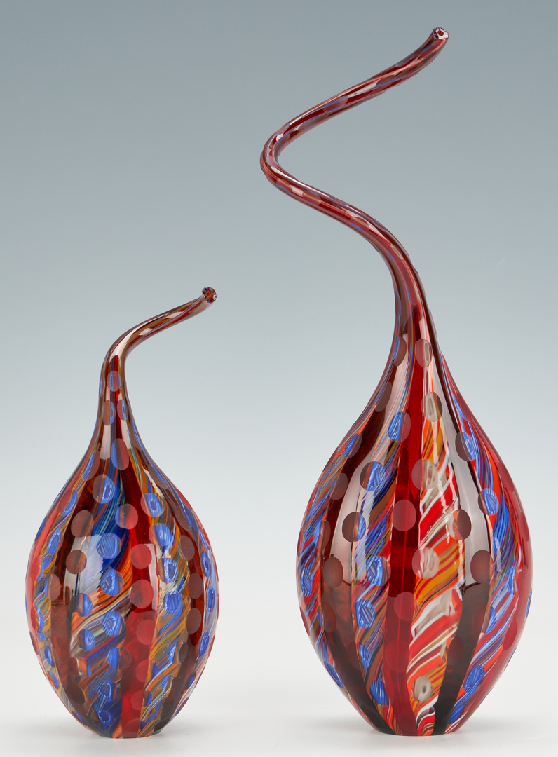 Lot 547: Two (2) Davide Salvadore Murano Art Glass Pieces