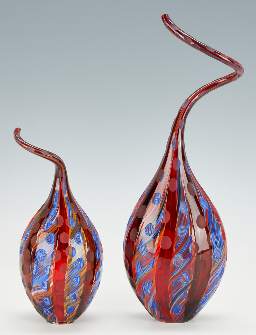 Lot 547: Two (2) Davide Salvadore Murano Art Glass Pieces