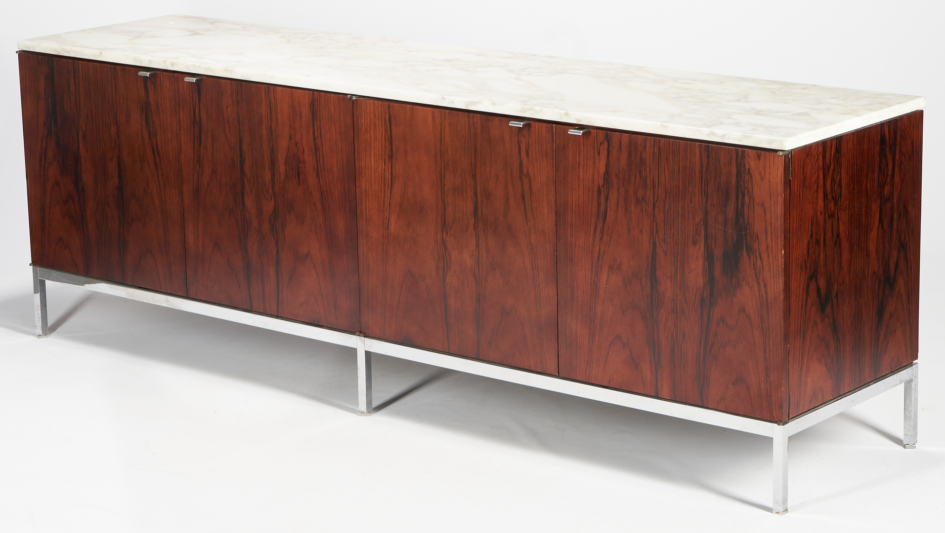 Lot 552: 1960's Mid-Century Florence Knoll Credenza w/ Marble Top