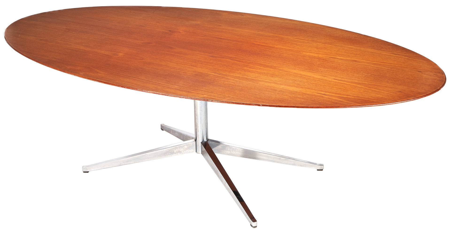 Lot 553: Mid-Century Florence Knoll Oval Table Desk