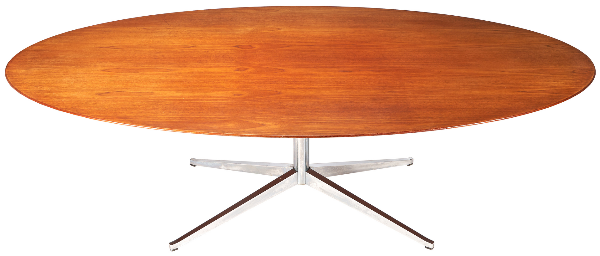 Lot 553: Mid-Century Florence Knoll Oval Table Desk