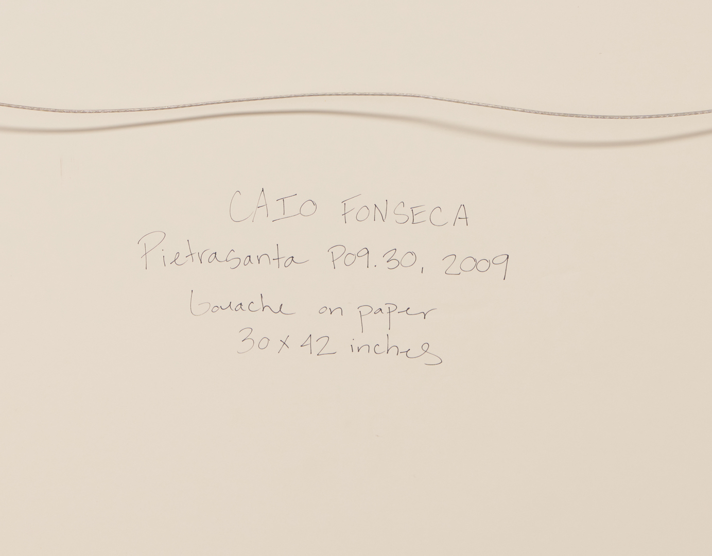 Lot 563: Caio Fonseca Mixed Media Abstract, Pietrasanta P.09.30