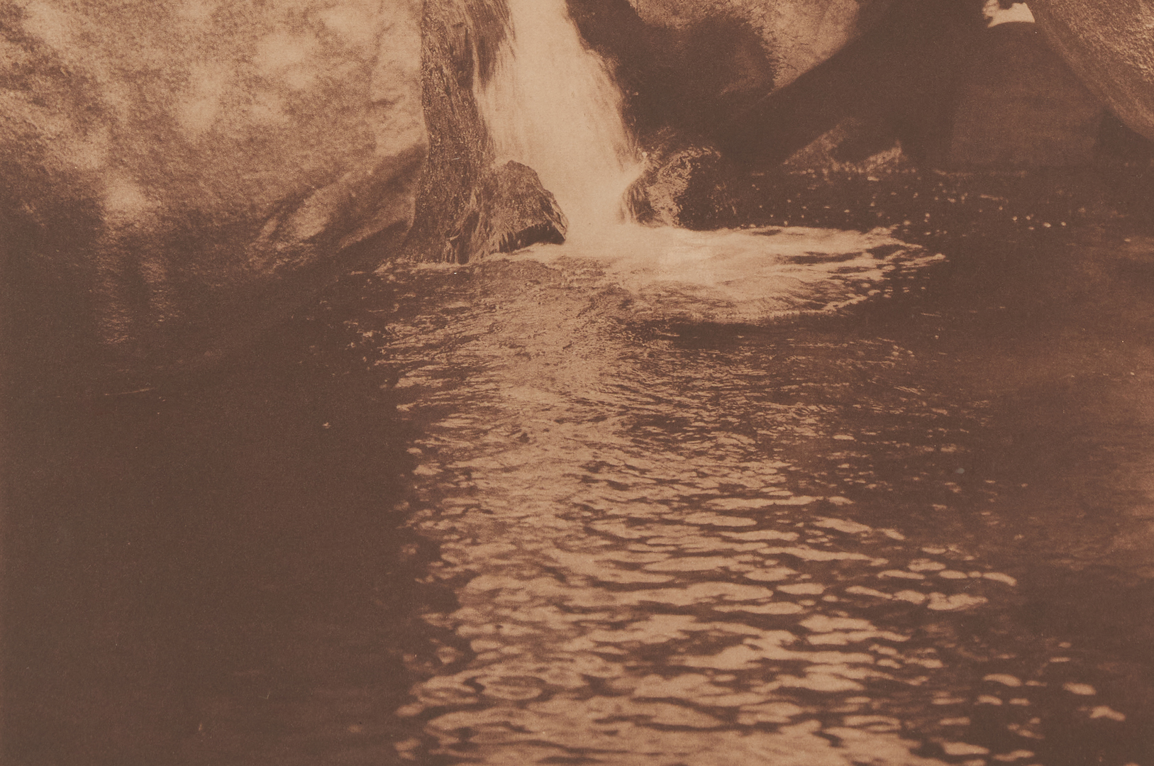 Lot 597: After Edward S. Curtis Photogravure, The Fishing Pool – Southern Miwok