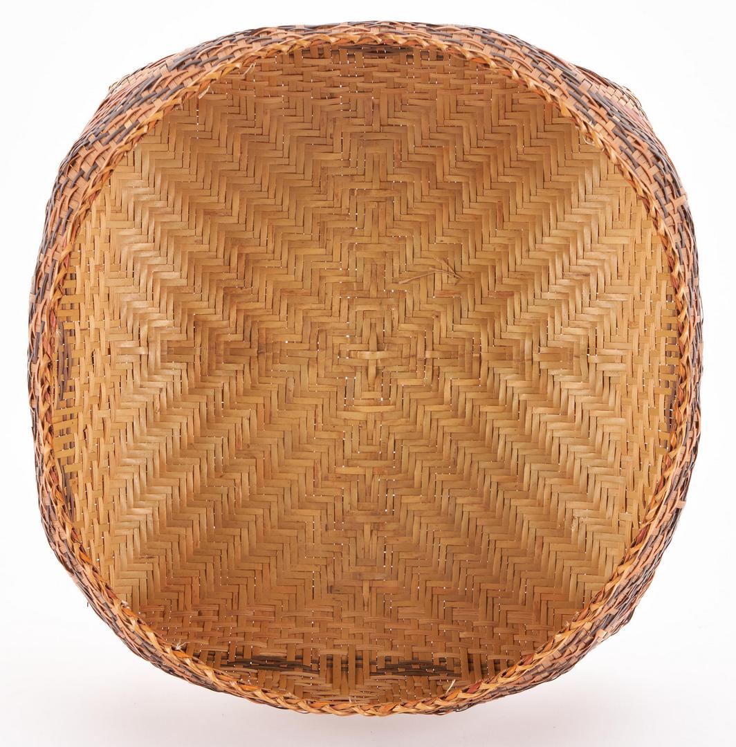 Lot 599: Native American Chitimacha Rivercane Basket