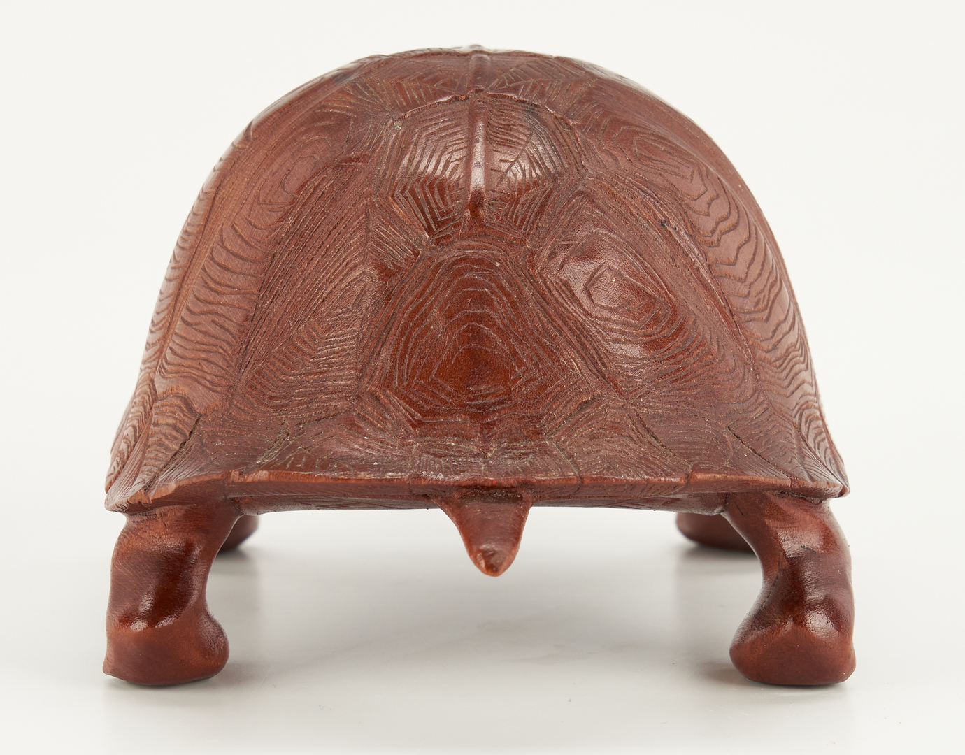 Lot 611: Native American Cherokee Carved Turtle by Gilbert Crowe