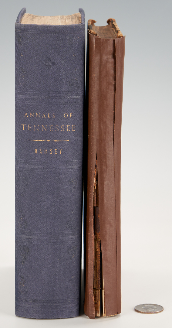Lot 643: Ramsey's Annals of TN & 1868 Laws of Nashville, 2 items