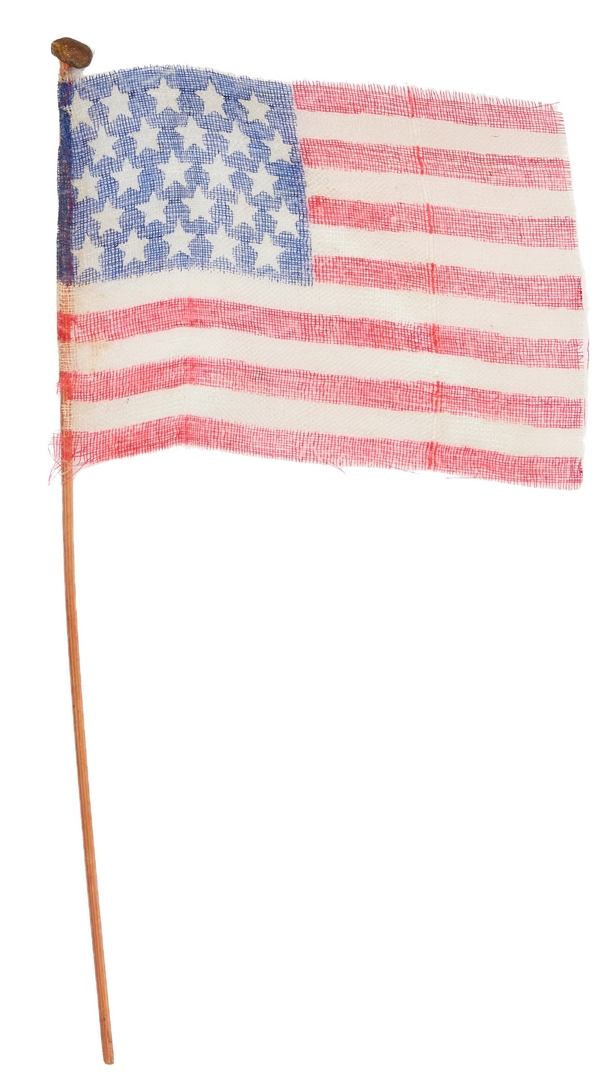 Lot 649: Miniature 25 Star Parade Flag, c. 1837 – Arkansas