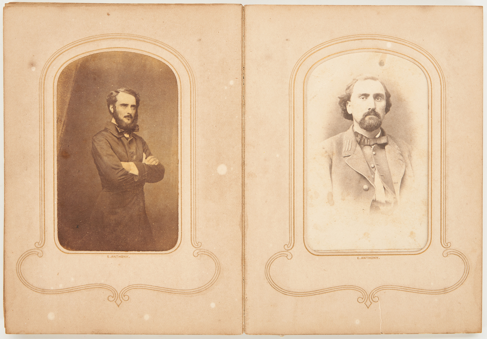 Lot 650: Partial Civil War Album, incl. Confederate Leaders