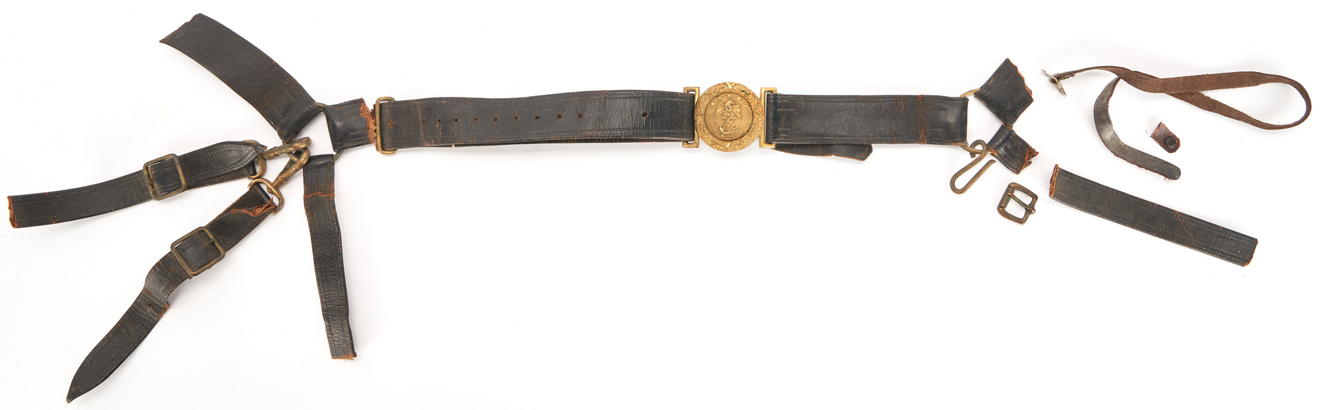 Lot 660: Civil War Tiffany Naval Presentation Sword, Rear Admiral Cadwalader Ringgold, Belt and Commendations