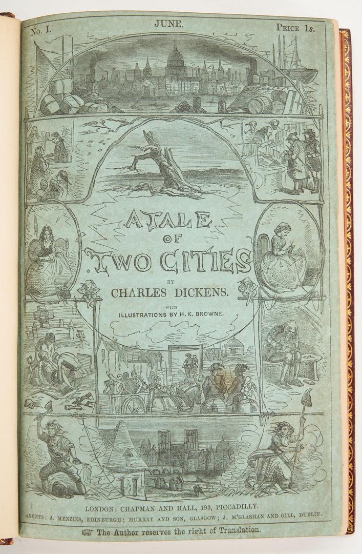 Lot 672: Dickens, Tale of Two Cities, 1st Ed., 1859