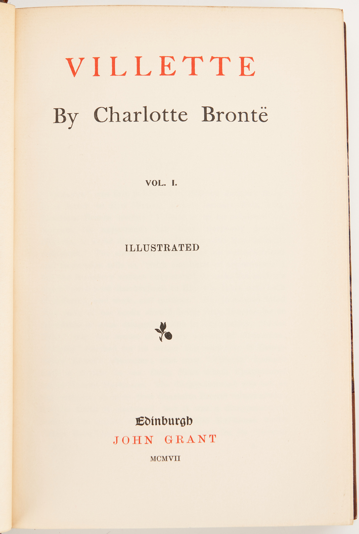 Lot 679: Novels of the Bronte Sisters, Vol. I-XII, Thornton Ed., 1907