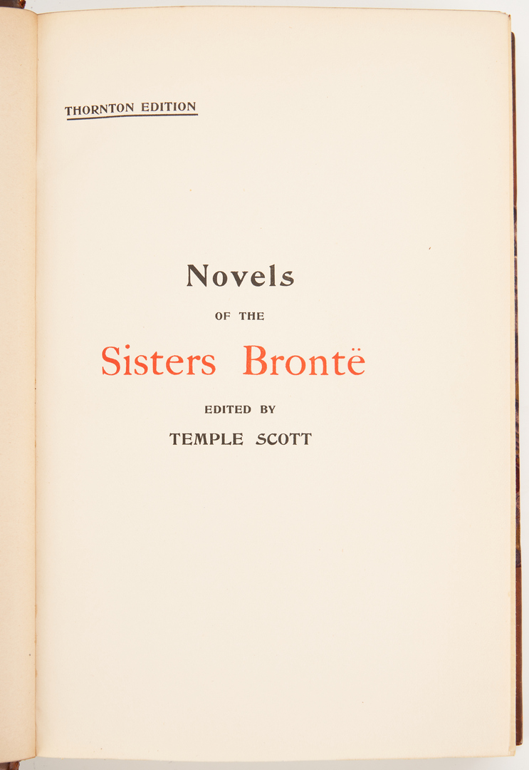 Lot 679: Novels of the Bronte Sisters, Vol. I-XII, Thornton Ed., 1907
