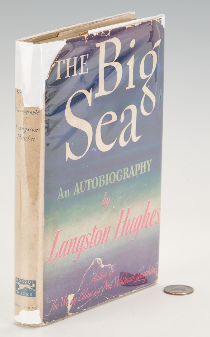 Lot 680: Langston Hughes Signed & Inscribed, The Big Sea, 1945