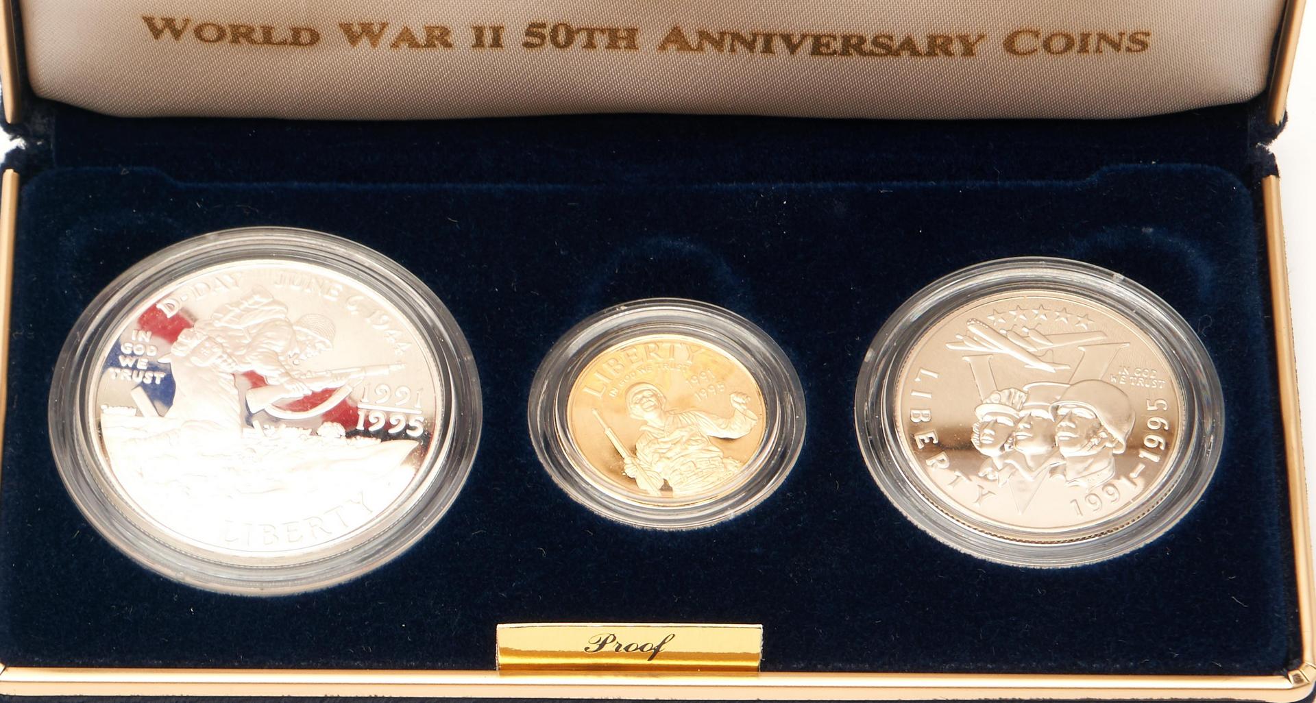Lot 725: 5 Proof Sets, incl. .999 Silver, .900 Gold